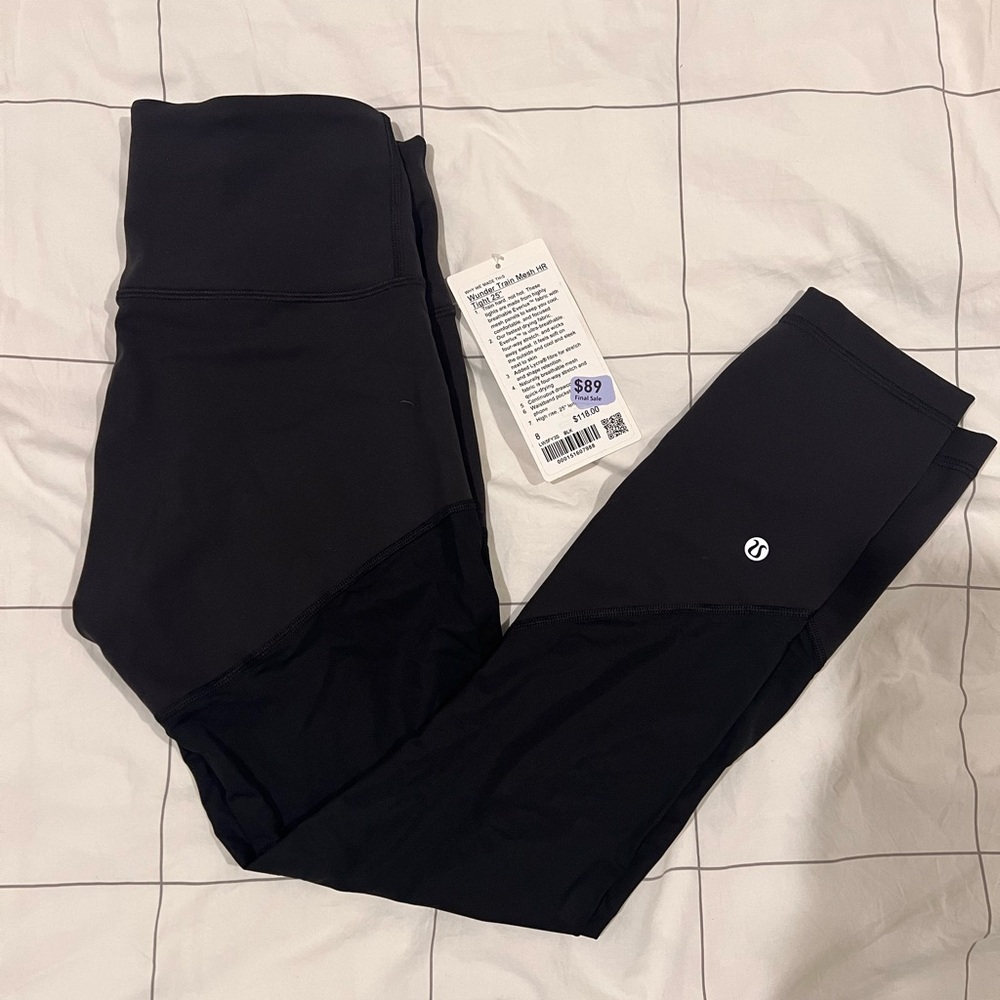 Wunder Train Mesh High-Rise Tight 25" - Black